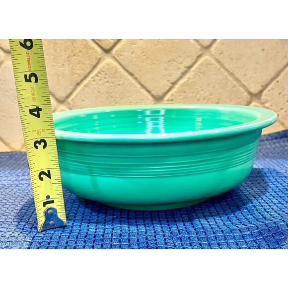 Light Green Fiesta Ware Nappy Serving Bowl - Picture 5 of 6